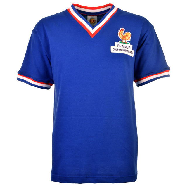 France 1966 World Cup Kids Retro Football Shirt_0