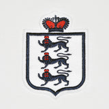 England White Short Sleeve Kids Retro Football Shirt_1