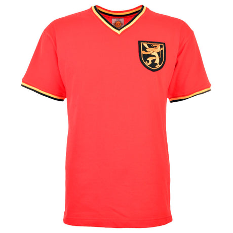 Belgium 1970 Kids Red Retro Football Shirt_0