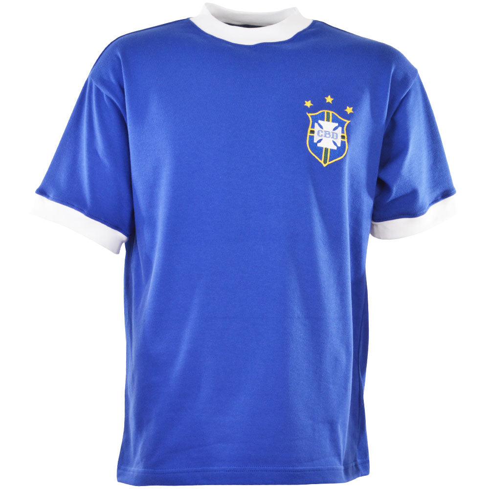 Brazil 1971 3 Star Kids Retro Football Shirt_0