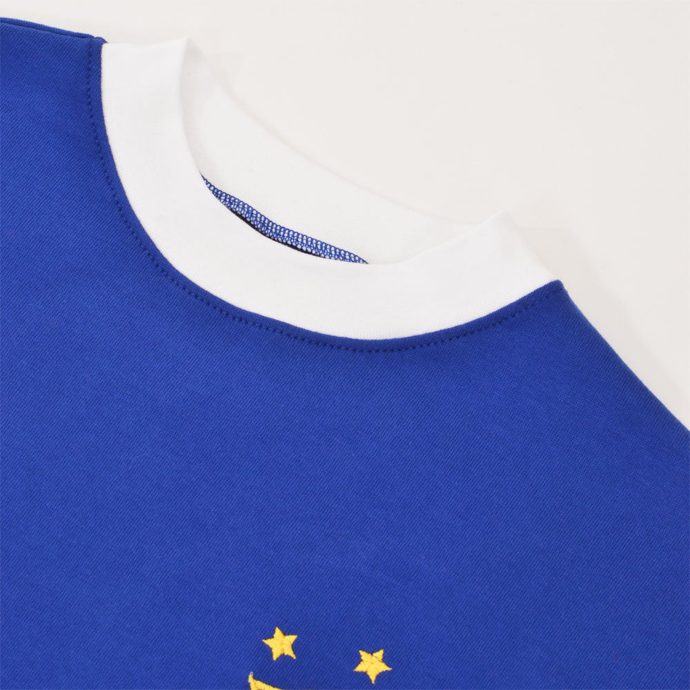 Brazil 1971 3 Star Kids Retro Football Shirt_2