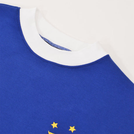Brazil 1971 3 Star Kids Retro Football Shirt_2