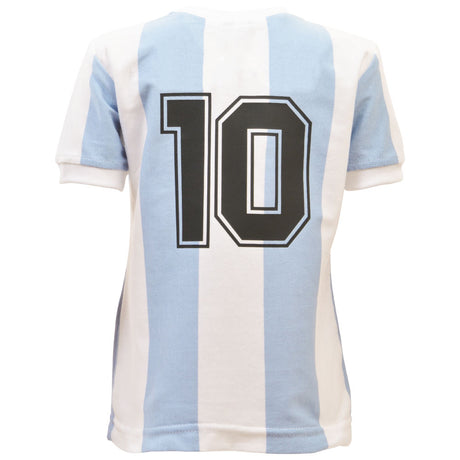 Argentina 1986 World Cup No.10 Kids Shirt_0
