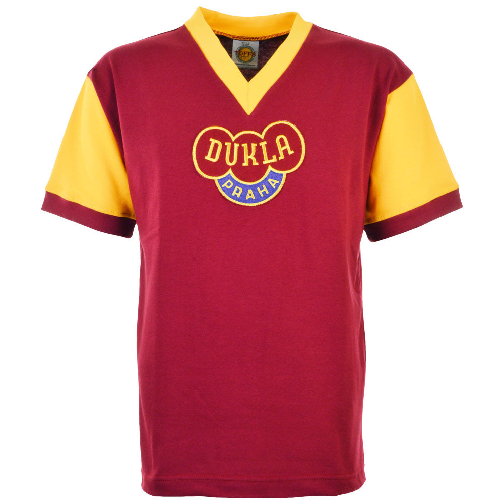 Dukla Prague 1960s Kids Retro Football Shirt_0