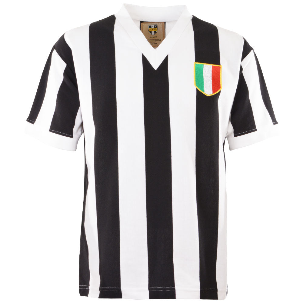 Piemonte Calcio Retro 1960s Kids Retro Short Sleeved Football Shirt_0