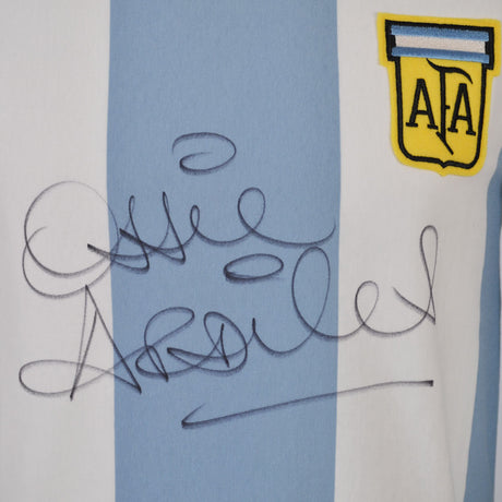 Limited Edition Ossie Ardiles signed Argentina 1978 Shirt_1