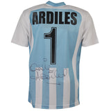 Errea Argentina Number 1 Shirt signed by Ossie Ardiles_0