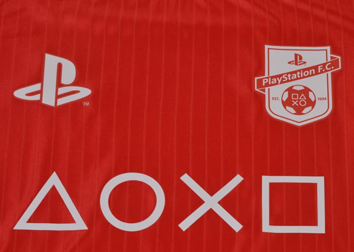Playstation Tee Red Shadow Stripe Polyester_1