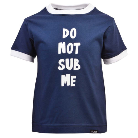 Kids Do Not Sub Me - Navy/White Ringer_0