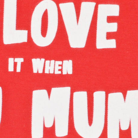 Kids I Love It When Mum - Red/White Ringer_1