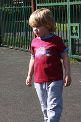 Kids Little Hammer - Maroon/Sky Ringer_3
