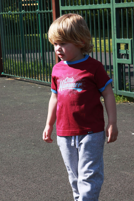 Kids Little Hammer - Maroon/Sky Ringer_3