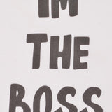Kids I'm The Boss - White/Black Ringer_1