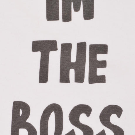 Kids I'm The Boss - White/Black Ringer_1
