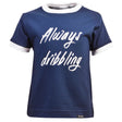 Kids Always Dribbling- Navy/White Ringer_0