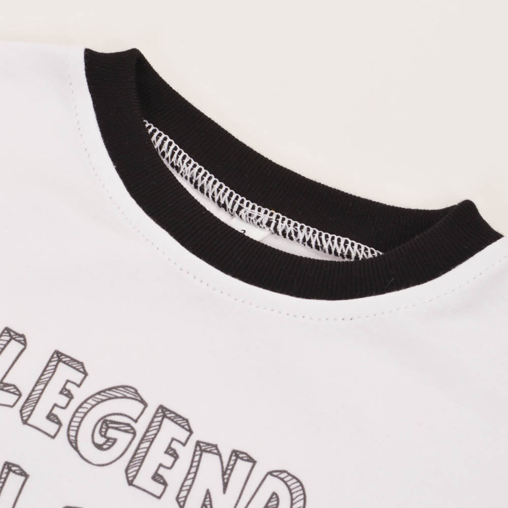 Kids Legend in the Making - White/Black Ringer_2