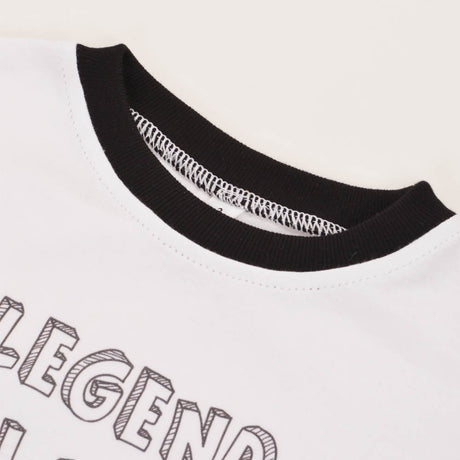 Kids Legend in the Making - White/Black Ringer_2