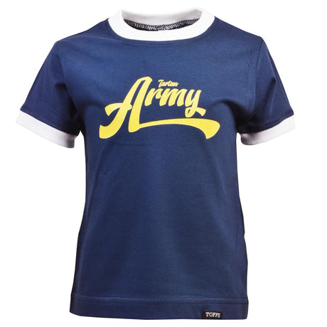 Kids Tartan Army - Navy/White Ringer_0