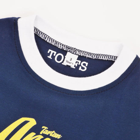 Kids Tartan Army - Navy/White Ringer_2
