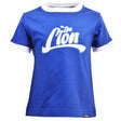 Kids Little Lion - Royal/White Ringer_0