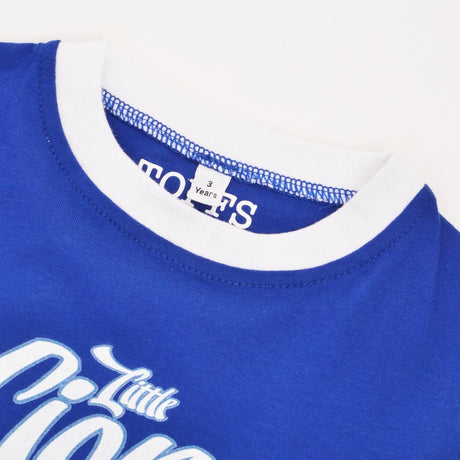 Kids Little Lion - Royal/White Ringer_2