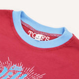 Kids Little Villain - Maroon/Sky Ringer_2