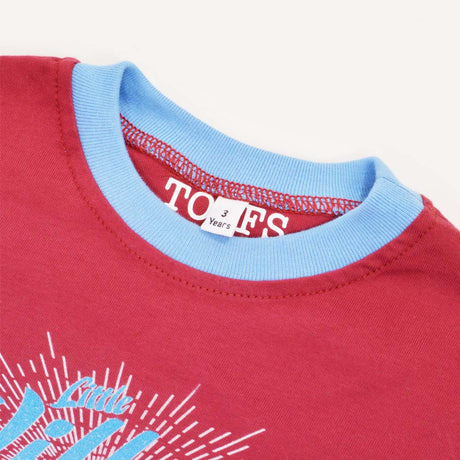 Kids Little Villain - Maroon/Sky Ringer_2
