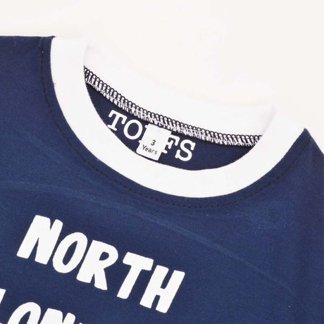 Kids North London - Navy/White Ringer_2