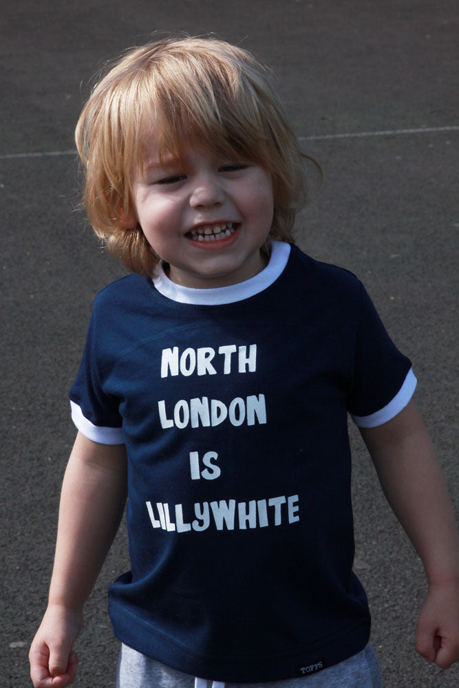 Kids North London - Navy/White Ringer_3