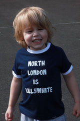 Kids North London - Navy/White Ringer_3