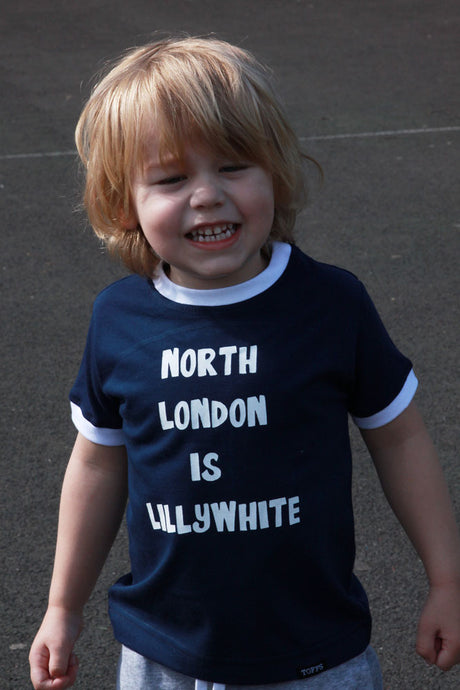 Kids North London - Navy/White Ringer_3