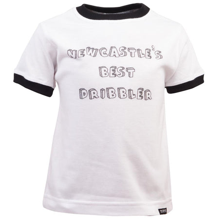 Kids Newcastle's Best Dribbler - White/Black Ringer_0