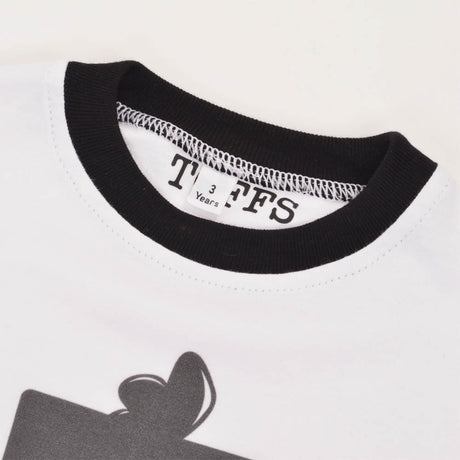 Kids Newcastle - White/Black Ringer_2