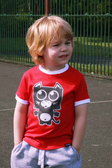 Kids Sunderland - Red/White Ringer_3