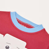 Kids West Ham Hammer Head T-Shirt - Maroon/Sky Ringer_2