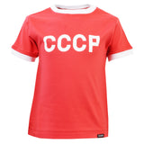 Kids Soviet Union CCCP 12th Man  T-Shirt - Red/White Ringer_0