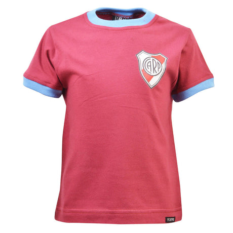 Kids River Plate 12th Man T-Shirt - Maroon/Sky Ringer_0