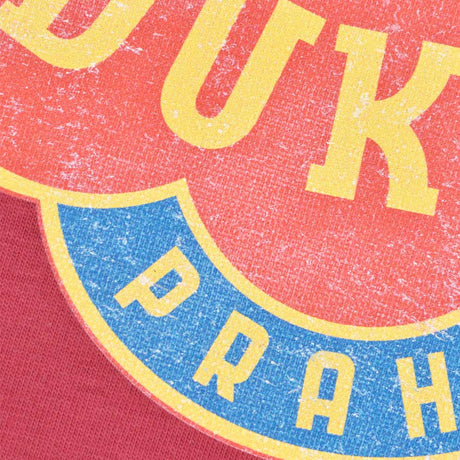Kids Dukla Prague 12th Man T-Shirt - Maroon/Amber Ringer_1