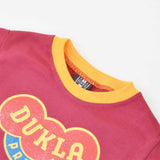 Kids Dukla Prague 12th Man T-Shirt - Maroon/Amber Ringer_2