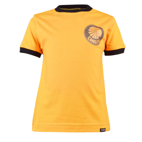 Kids Kaizer Chiefs 12th Man T-Shirt - Amber/Black Ringer_0