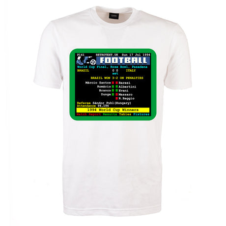 1994 World Cup Final Brazil v Italy Retrotext T-Shirt_0