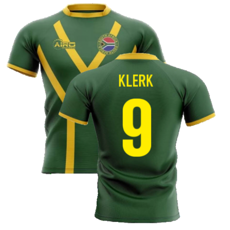 2025-2026 South Africa Springboks Flag Concept Rugby Shirt (Klerk 9)_4