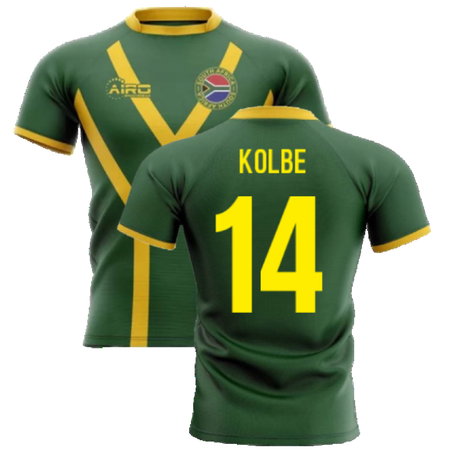 2025-2026 South Africa Springboks Flag Concept Rugby Shirt (Kolbe 14)_4