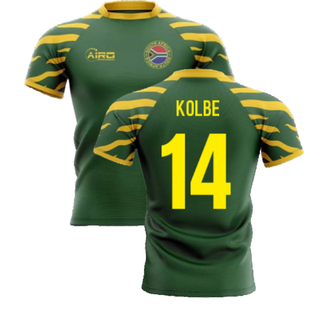 2025-2026 South Africa Springboks Home Concept Rugby Shirt (Kolbe 14)_4