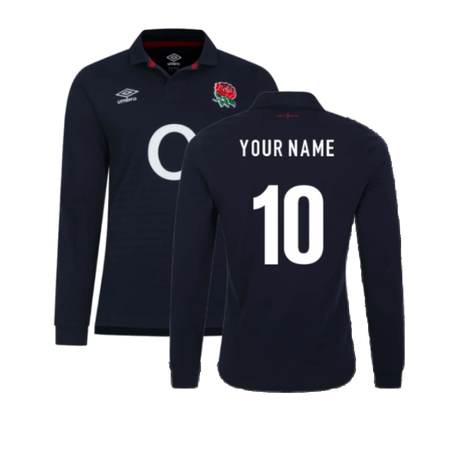 2023-2024 England Rugby Alternate LS Classic Shirt (Your Name)_3