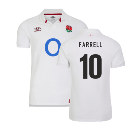 2023-2024 England Rugby Home Classic Jersey (Farrell 10)_4