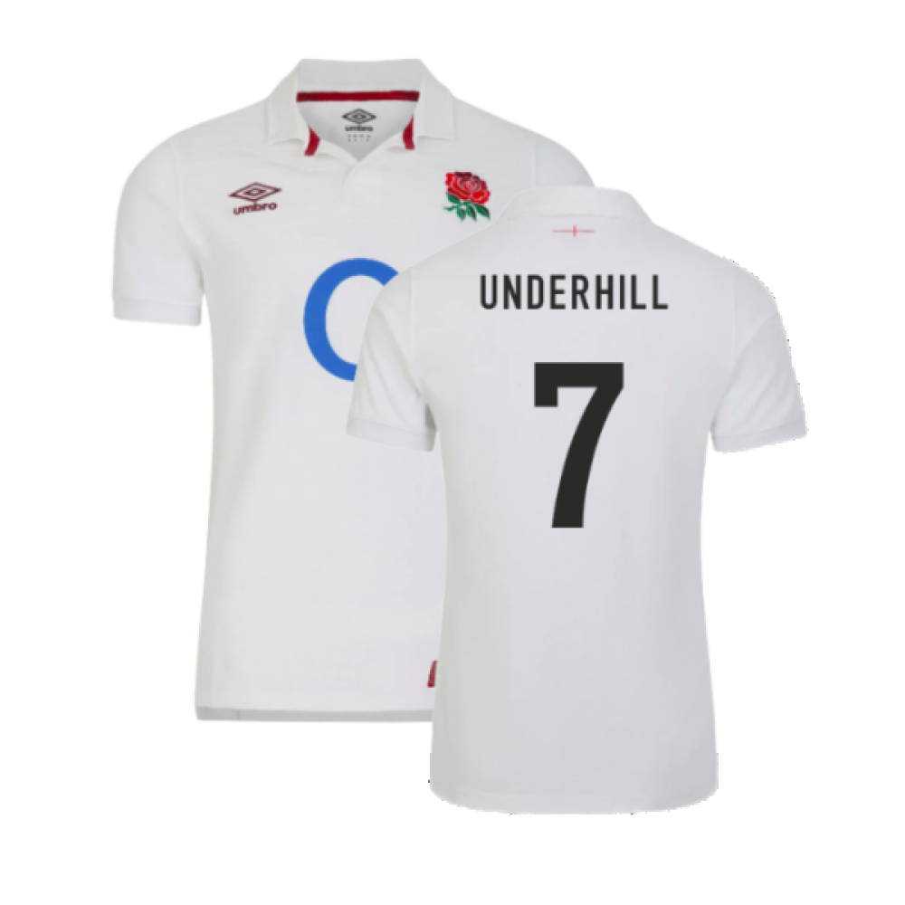 2023-2024 England Rugby Home Classic Shirt (Kids) (Underhill 7)_4