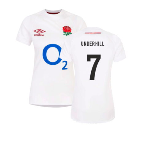 2023-2024 England Rugby Home Replica Shirt (Womens) (Underhill 7)_4