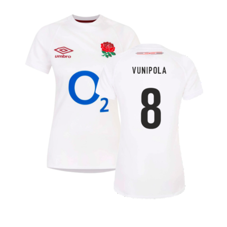 2023-2024 England Rugby Home Replica Shirt (Womens) (Vunipola 8)_4