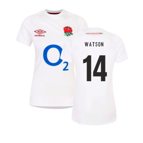 2023-2024 England Rugby Home Replica Shirt (Womens) (Watson 14)_4